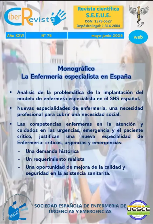 Portada de la CiberRevista SEEUE número 75, mayo-junio de 2025