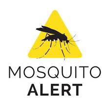 Logotipo de Mosquito Alert, proyecto de ciencia ciudadana para la vigilancia de mosquitos.